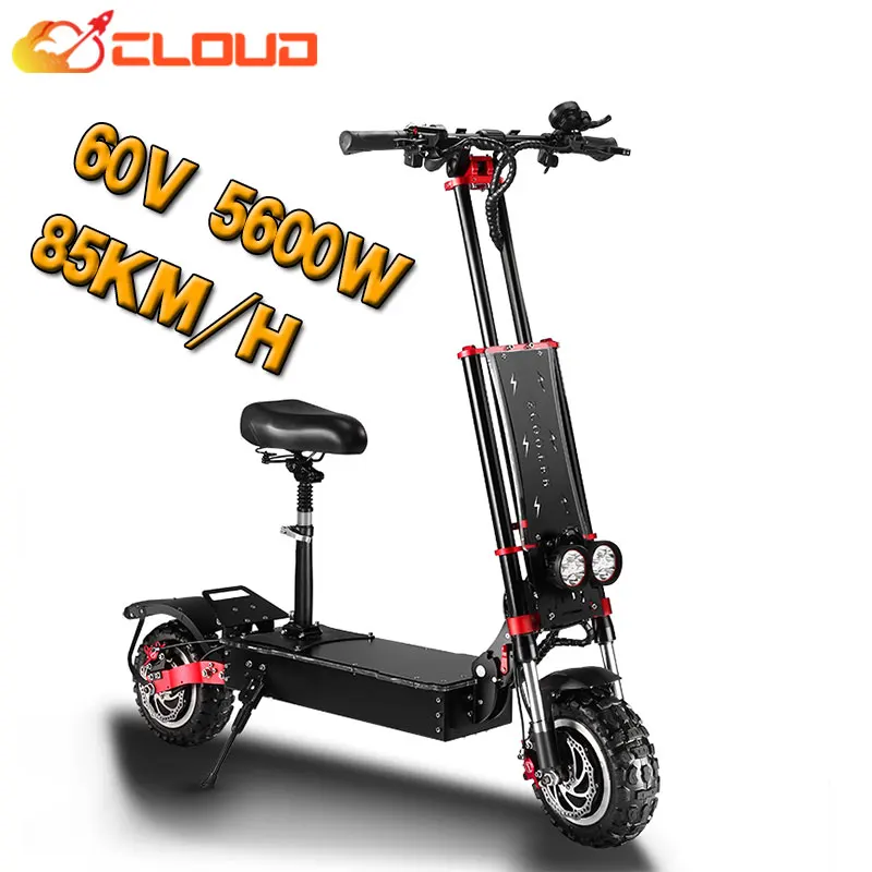 

High power and high endurance 85km 38.4Ah 60V 6000w electric scooters foldable fast scooter electric motor scooter 11inch wheels