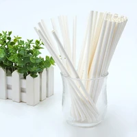 

ISO22000 Factory Direct Supply FDA LFGB EC FDA 100 200 300-Pack Durable Plain White Paper Straw