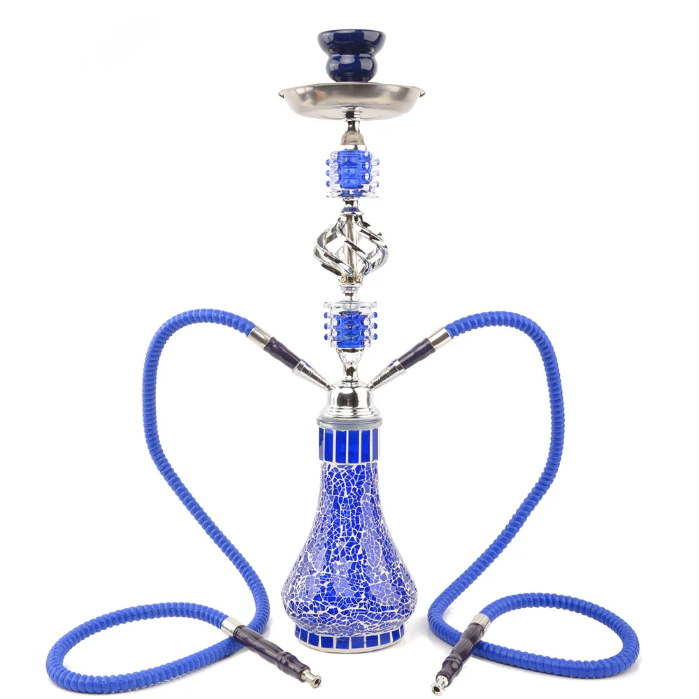 

21" Arab Hookah Shisha 2 Hose Shisha Hookah Party Smoking Set with 2 Pro Lounge Hoses Arab Hookah, Custom color