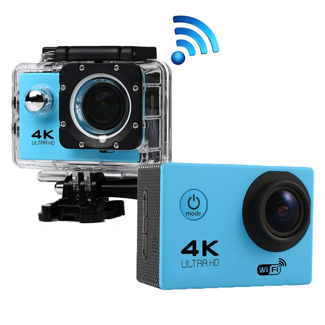 

2021 Sports Video Camera Wifi Digital Camcorder 170D 2.0 inch Screen DV Cam Ultra 4K Full HD Waterproof Sport Camera