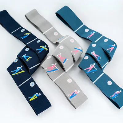 

Custom logo Elastic Strap with 10 Flexible Loops Exercises Workout Yoga Stretch band Resistance Strap Belt, Black