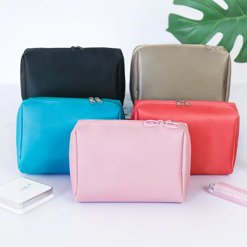 

Stylish Soft PU Leather Kit Pouch Travel Men Leather Cosmetic Toiletry Bag 2021