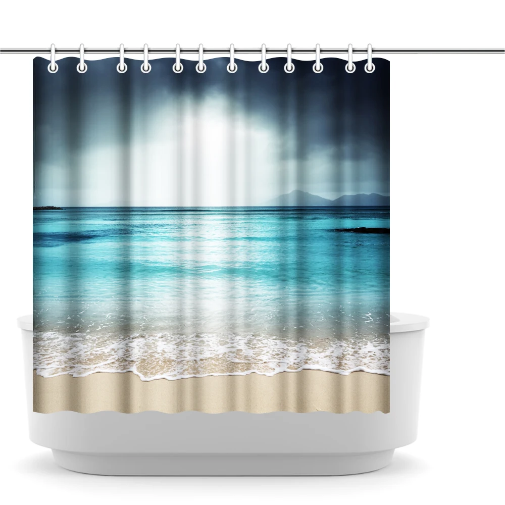 Get Strand thema badkamer gordijnen For Free