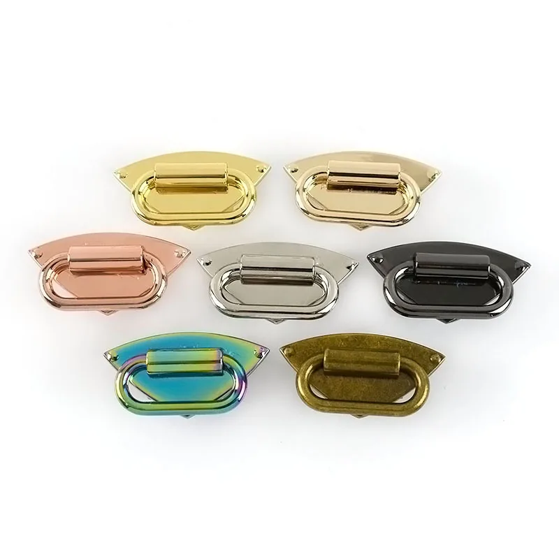 

Meetee AP298 Bag Alloy Ring Buckles Hardware Accessories Handbag Straps Buckle Hook Bag Handle Connector Clasp Buckle, 6 colors