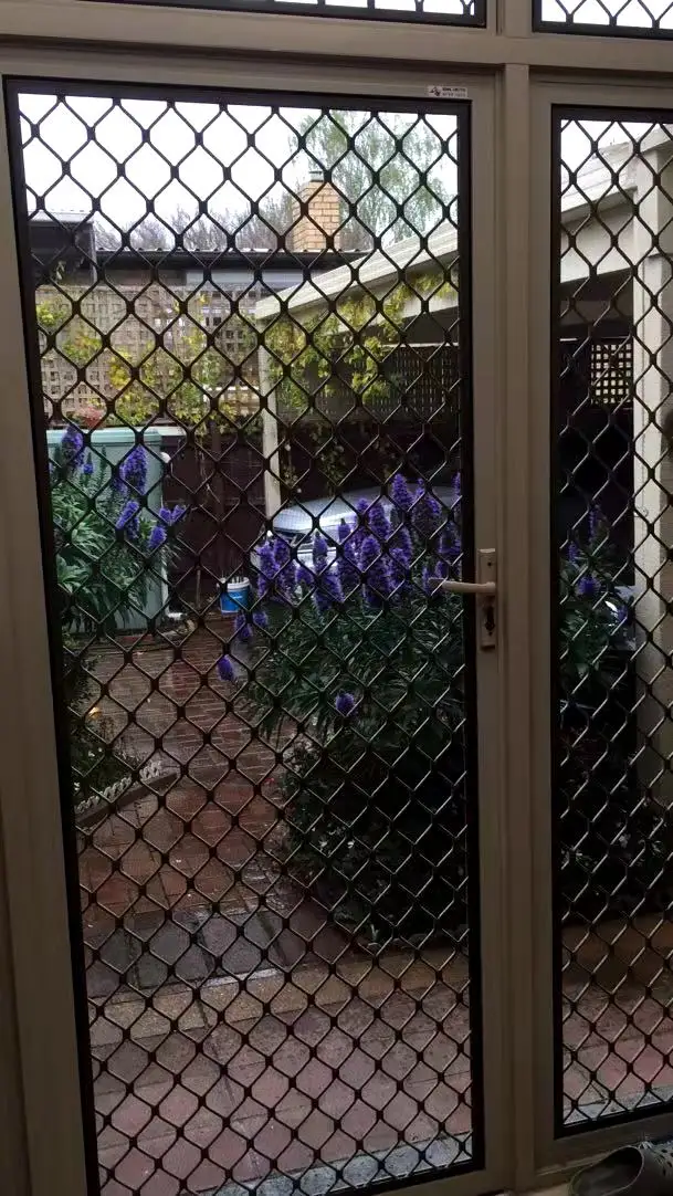 10年供应铝丝网门防盗网门 - buy 铝金属丝网门,铝平开门,安全铝门