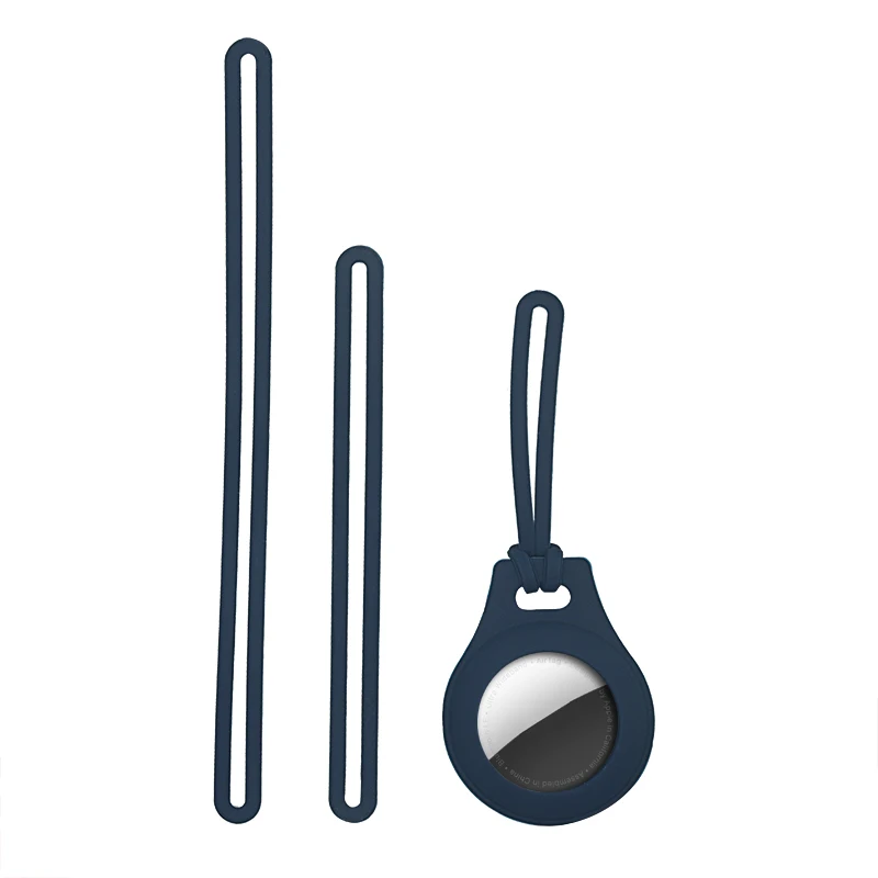 

Custom Logo Silicone Protective Cover For Airtags Locator Tracker Cover With Silicone Straps For Airtag Holder