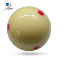 

57.2mm Red 6 Dot Spot Measly White Pool-Billiard Practice Training Cue Ball Billiard Pool Ball Replacement