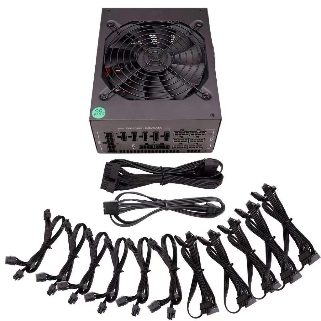 

Wholesale Full Modular PSU ATX 1600 watt power supply 6GPU Graphic Card PSU 80+ Gold