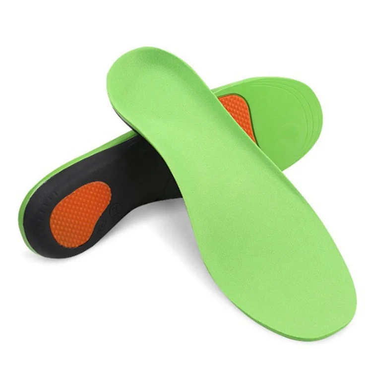 

JIANHUI Green Arch Support Heel Cup Flat Feet Orthotic Insoles, Black and green for options