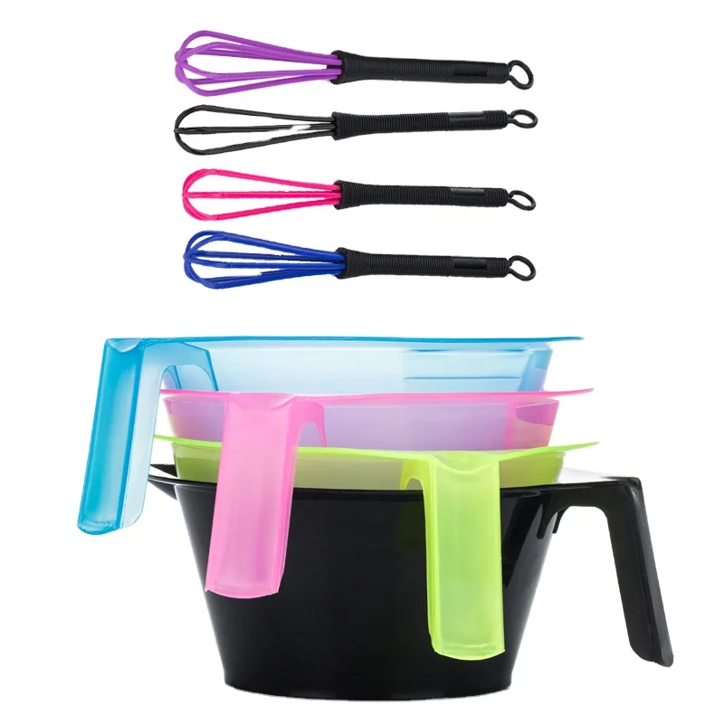 

Multi color Hairdressing Brushes Bowl Combo professional Salon Hair Color Dye Tint Tool Set Hair Coloring Kit, Customized color