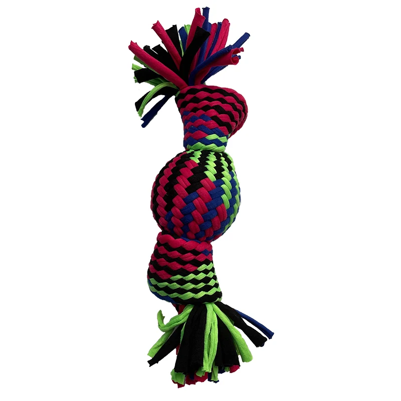 

Amazon Top Seller Funny Squeaky Rope Toys Latest Dog Chew Toys Clean Teeth Cute Cat Custom Knot Braided Other Pet Supplies, Customized color