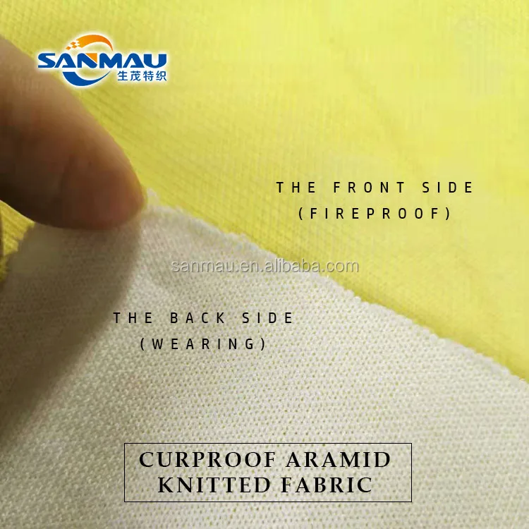 
Anti Cut Fabric Work Safety Aramid Knit Cloth for personal protective equipment 