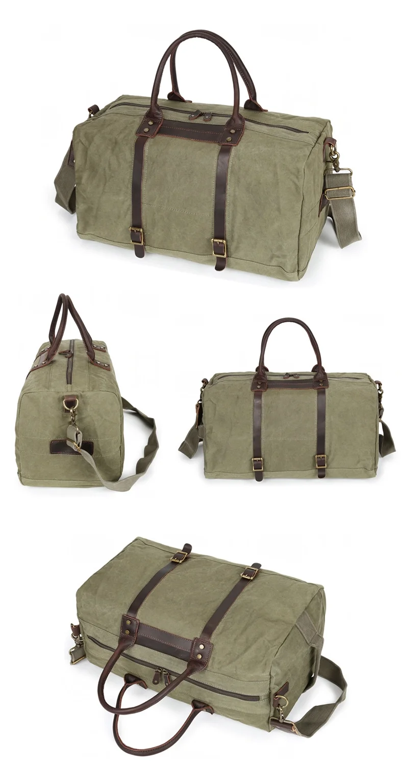travel leather duffle bag