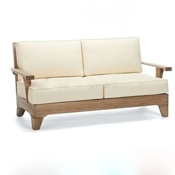 Outdoor Indoor Double Wooden Sofa Seat Foam Cushions Buy Wooden Sofa