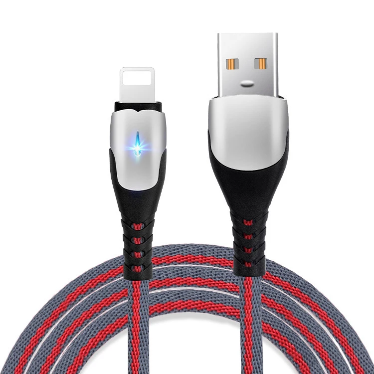 

3FT Type C Micro I Phone Mobile Phone Charger USB 3.0 5A Fast Charging Data Cable, Red+green,red+gray,coffee+black,red