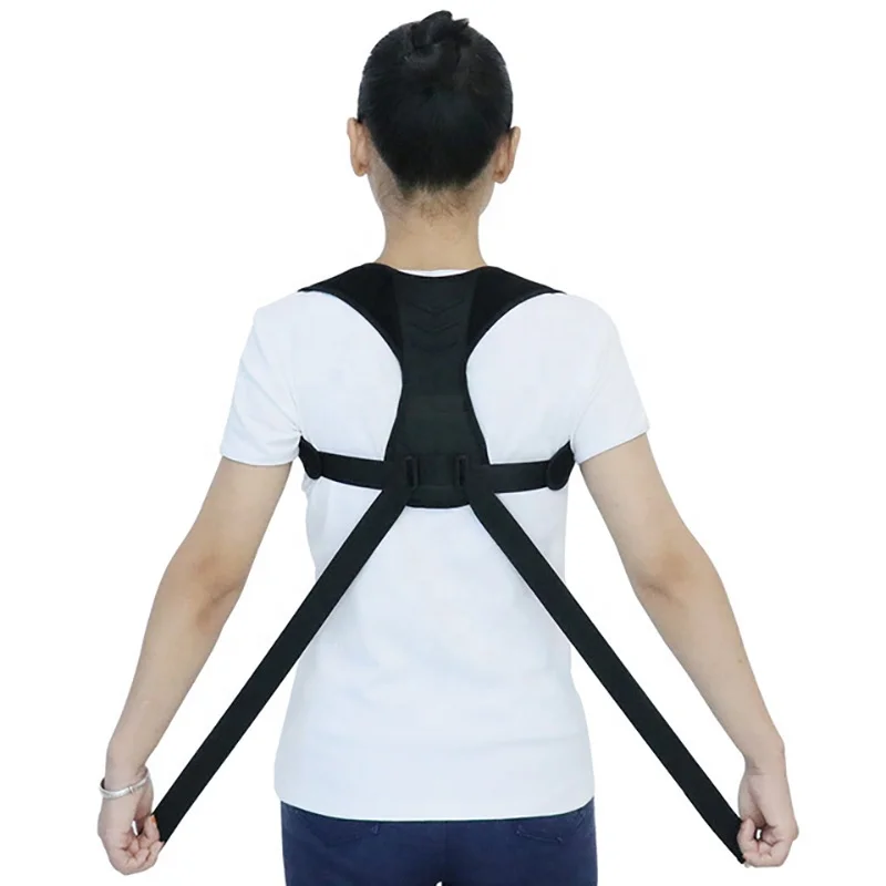 

Neck Brace To Correct Posture Back Belt Stand Up Straight Shoulder Clavicle Support Corrector, Black