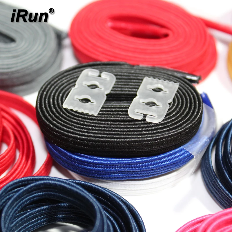 

iRun No Tie Elastic Laces with 4 Anchors - 6mm 8mm width Lazy Shoelaces for All the Sports - Accept Custom - Amazon Supplier