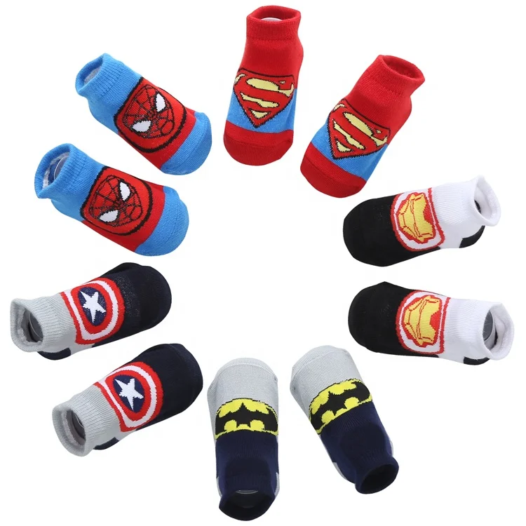 

100% cotton cartoon cute anti slip cotton infant baby socks