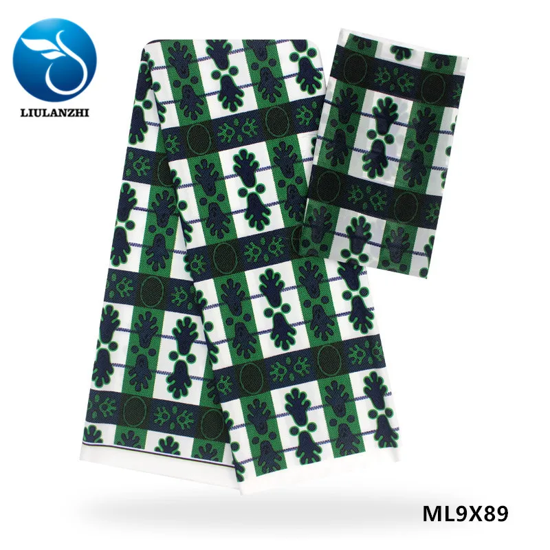 

LIULANZHI chiffon fabric printing 4yards mix silk fabric 2yards chiffon silk fabric high quality chiffon dress ML9X83, Customized