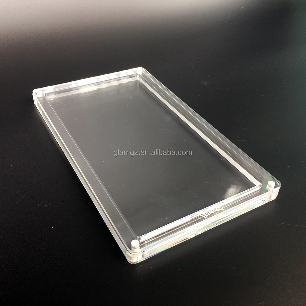Transparent Acrylic Plexiglass Trading Card Box Clear Storage Box With