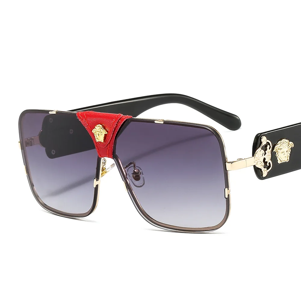 

2021 New Arrival Hot Selling Fashion Stylish Retro Eyewear Oversized Square UV400 Lenses Unisex Sunglasses