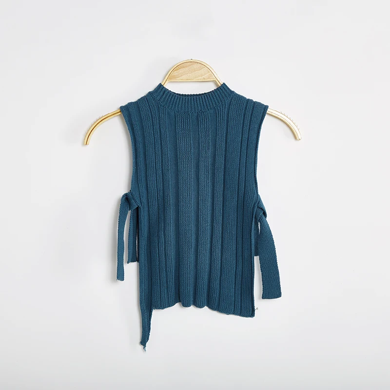 
New Design Kids Autumn Spring Pit Sweater Boy Knitted Bind Belt Vest Outerwear Clothes  (1600133800324)