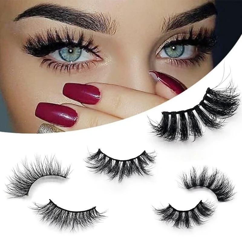 

Thamel Qingdao Eyelashes Vendor Custom Butterfly Box Wholesale Long 3d Russian Strip Vegan Fluffy False Mink Lashes, Black