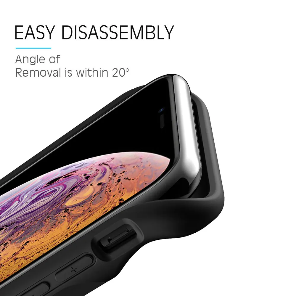De alta calidad de Audio 18650 cargador de bater&iacute;a de la cubierta caso Powerbank para iPhone 6 6S 7 8 Plus X XS X XR max caso de Banco de potencia de - ANKUX.COM