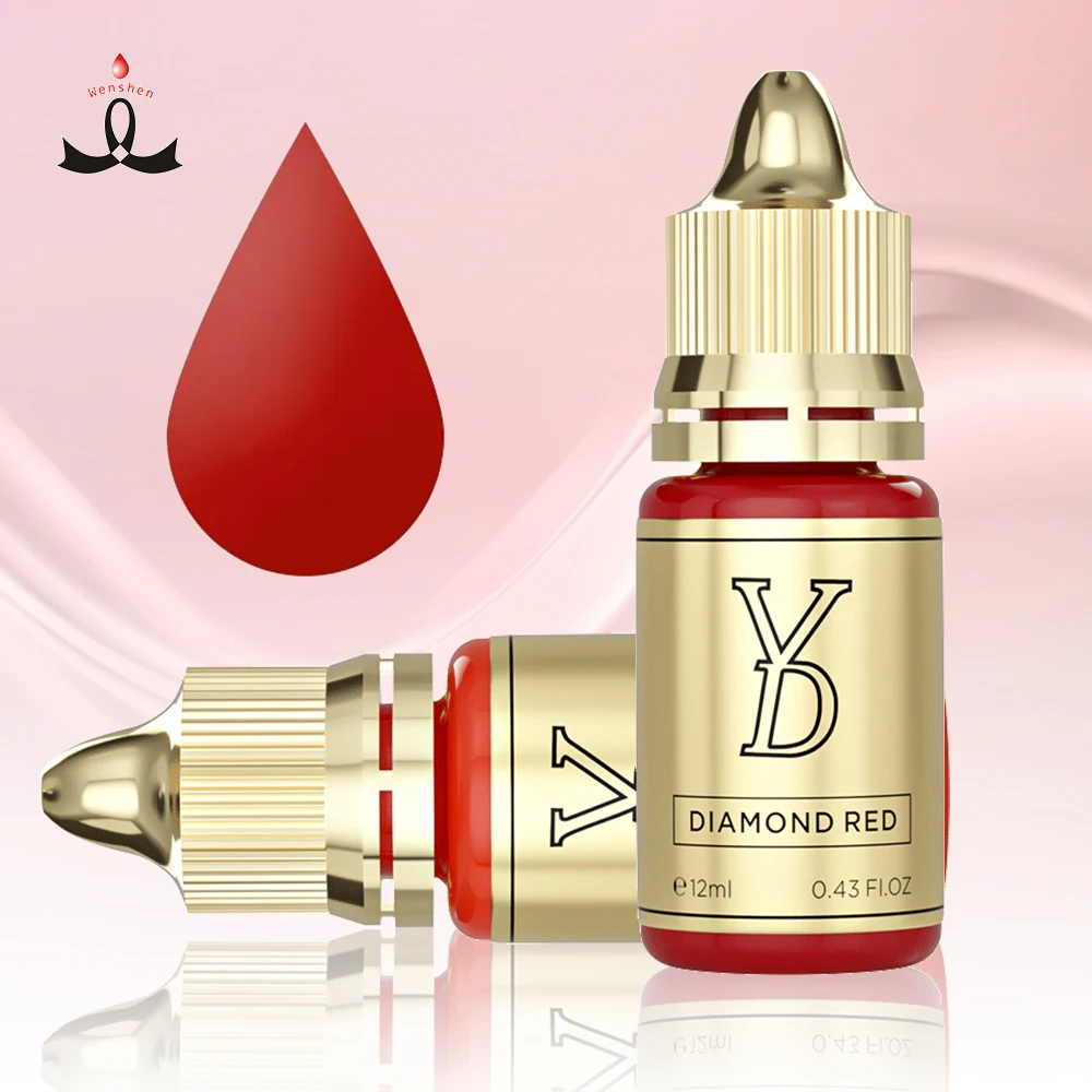 

12ml Wenshen YD NEO Lip Blushing Pigment Cosmetics Colors Semi Permanent Makeup Tattoo Ink for Lips Supplies