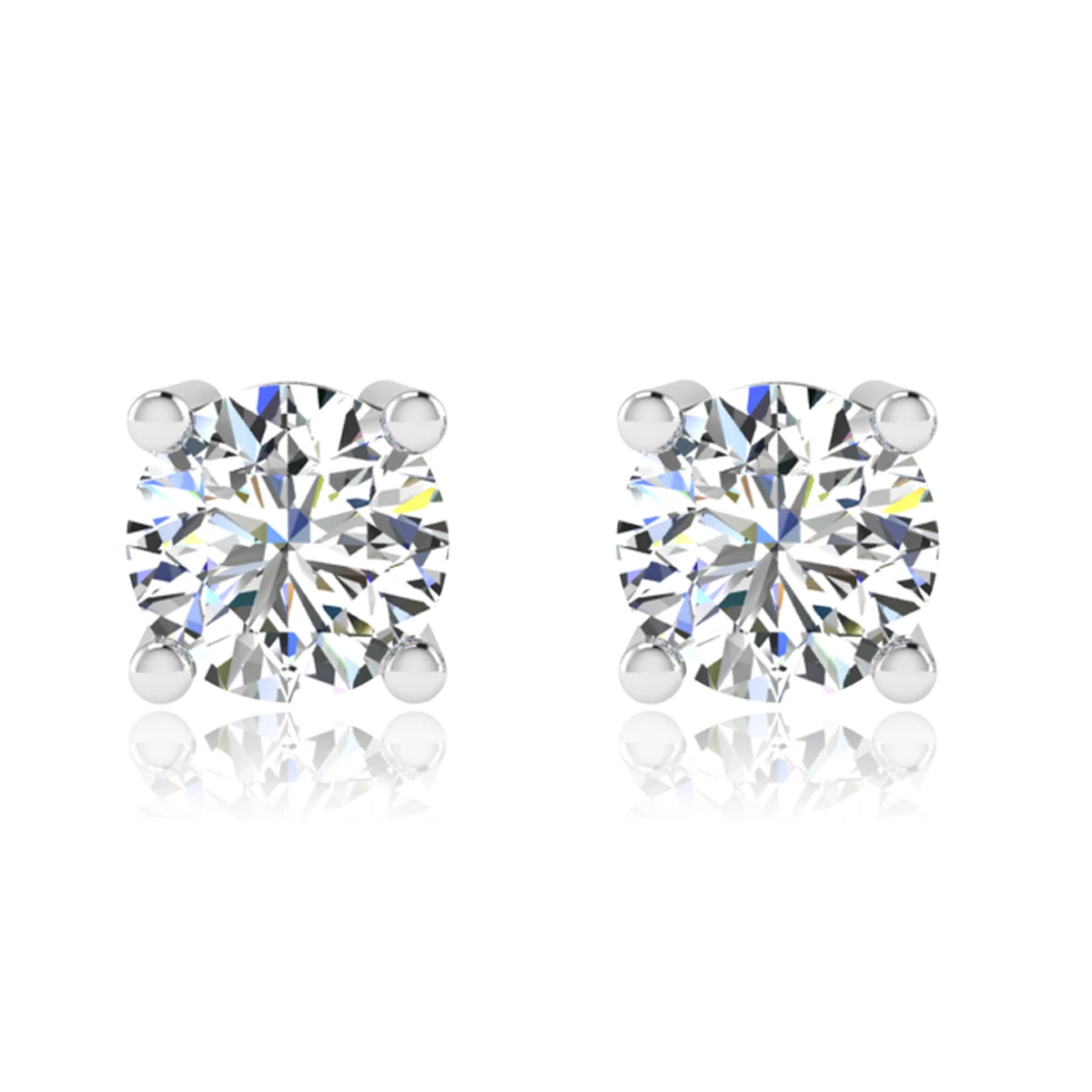 

0.3ct to 2.0ct Sustom Sterling Silver 925 Earring 2021 Women Silver Jewelry Wholesale Moissanite Wedding Studs Earrings