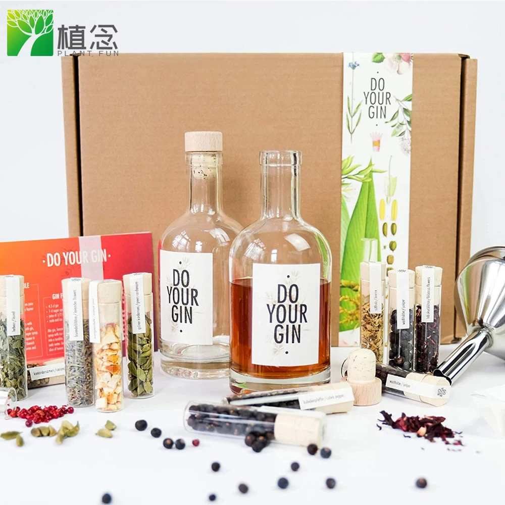 

Amazon Ebay Wish hot sell craft gin making kit with 12 first-class botanicals