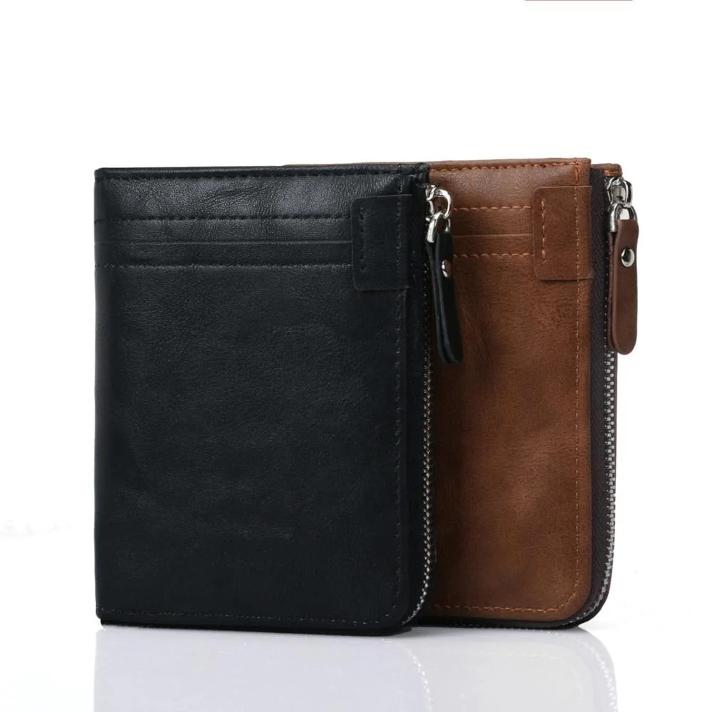 

Business Luxury Travel Custom Minimalist Leather Mens Wallet Fashion Full Grain Leather Luxury Wallet Men, Customized color