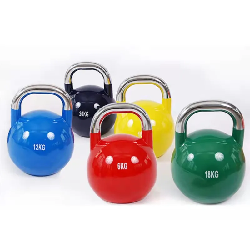 

Wholesale Classic Cast Iron Custom Logo Handle Competition Kettlebell, Blue