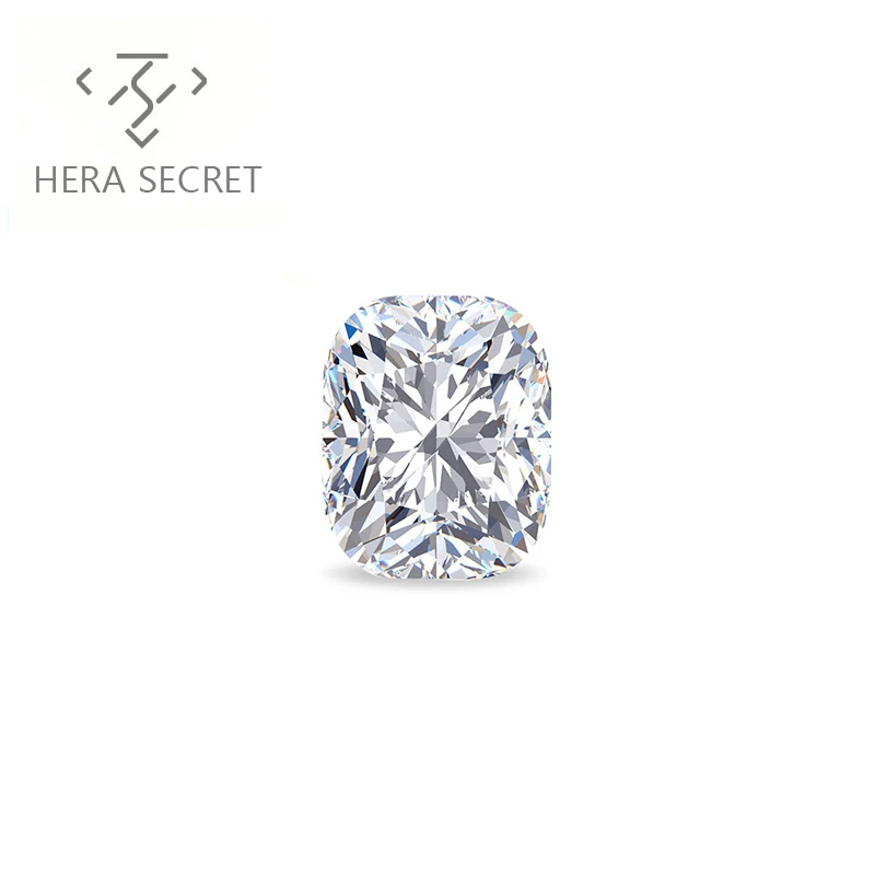 

ForeverFlame 2ct G H cushion cut VVS1 diamond CVD CZ Moissanite, Gh white