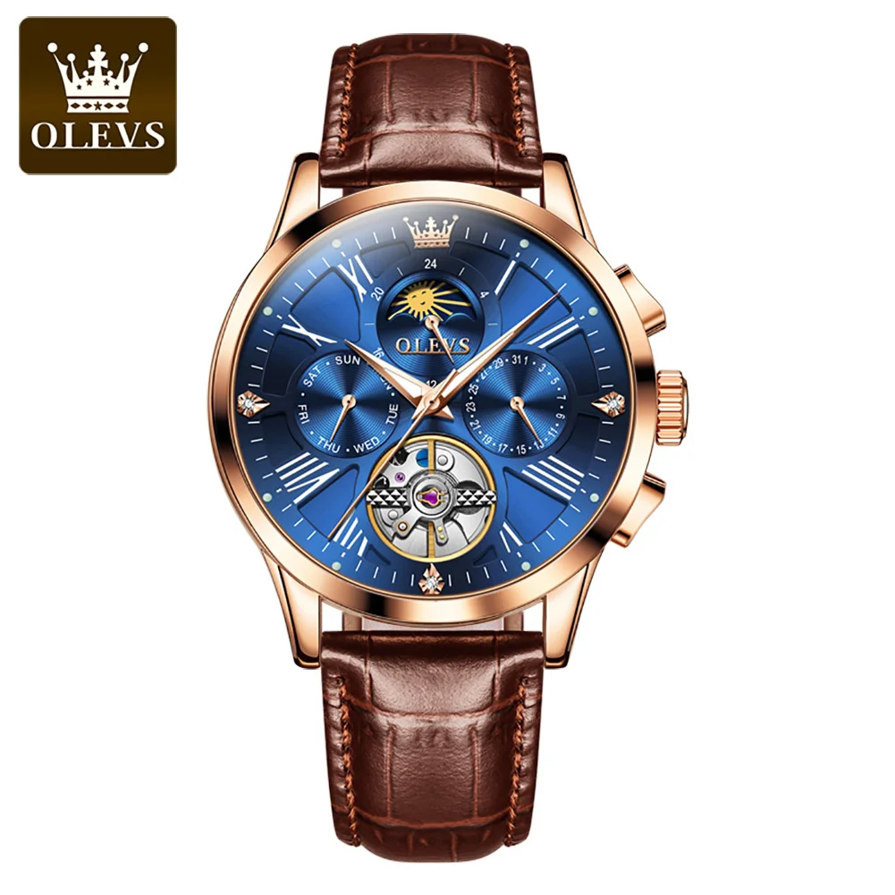 

Olevs 9912 custom oem waterproof digital luxury automatic watches mechanical watches bands watches men wrist