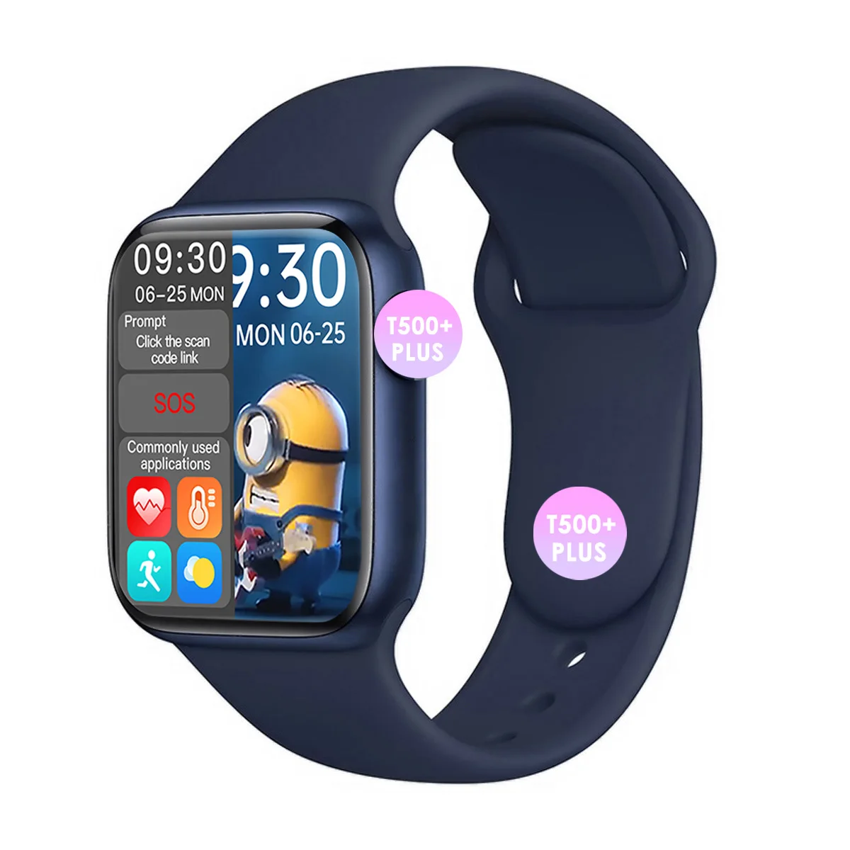 

Sport Smartwatch Heart Rate Blood Pressure Android Ios Watches IP67 Waterproof T500 PLUS Smart Watch