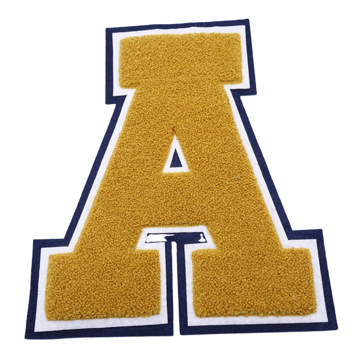 

Existing Mold Custom Decoration Use Stick-on Towel Embroidered Letters A B C D Chenille Logo Patches