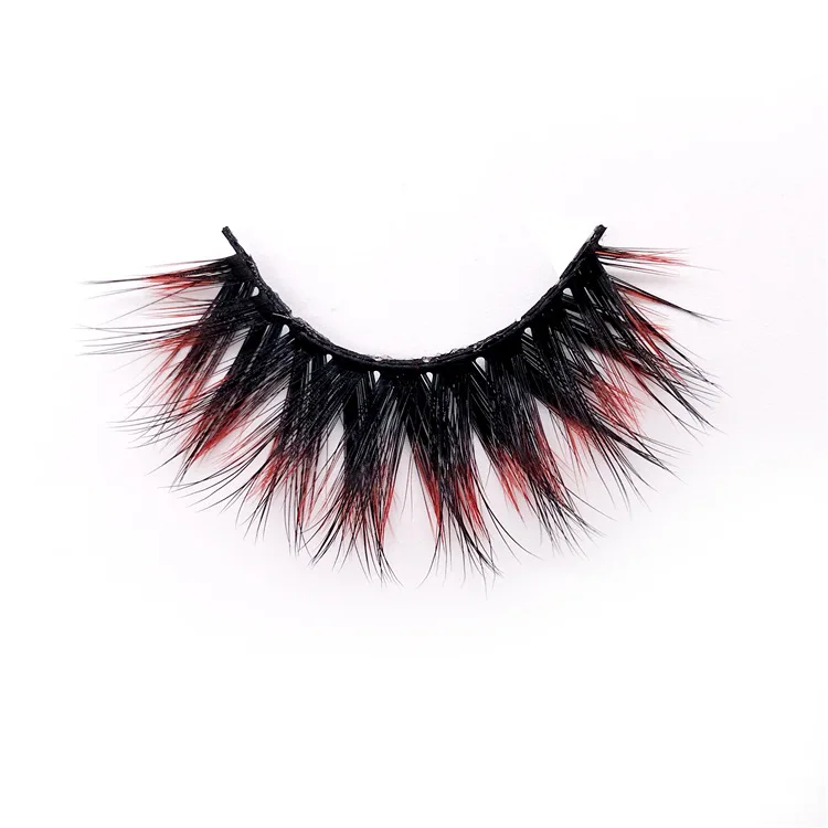 

Wholesale color lashes CF series 3D faux mink lashes color eyelashes, Colored & black