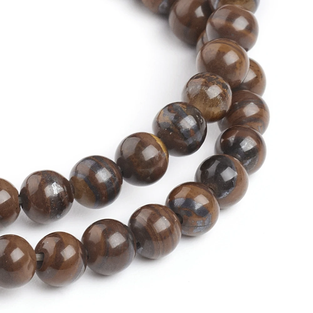 

PandaHall 4.5mm Round Natural Tiger Eye Beads Strands