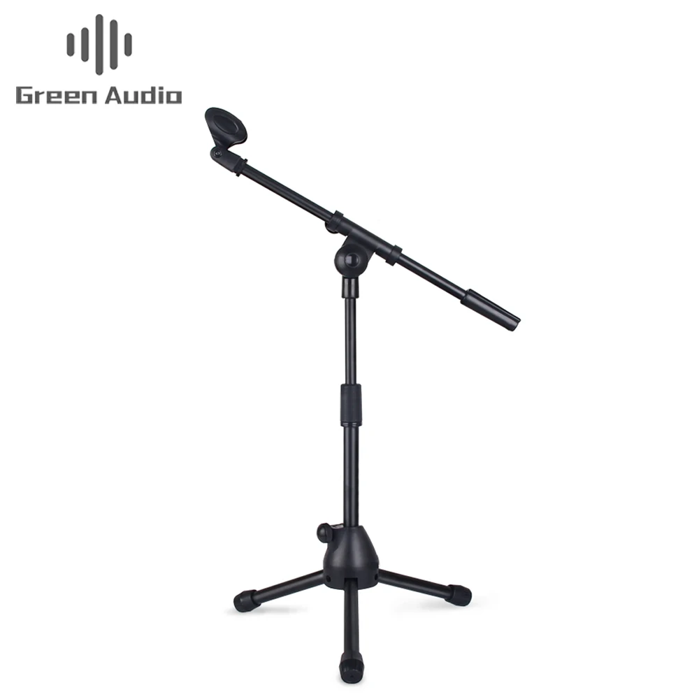 

Professional tripod adjustable floor microphone stand for Radio Broadcasting Studio, Black