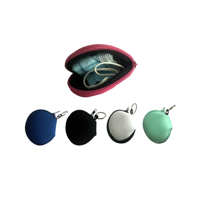 

Hot sale small coin bag neoprene key pouch neoprene coin pouch, Customized