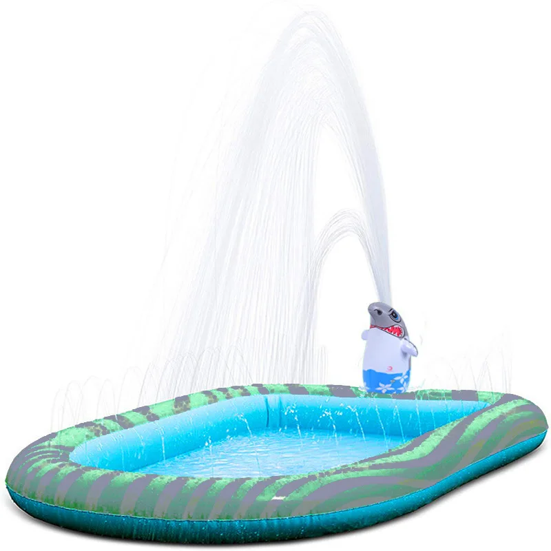 

Inflatable mini kids plastic Swimming Pool for kids Dinosaur Shape Outdoor Sprinkler Play Mat Children's Water Toy
