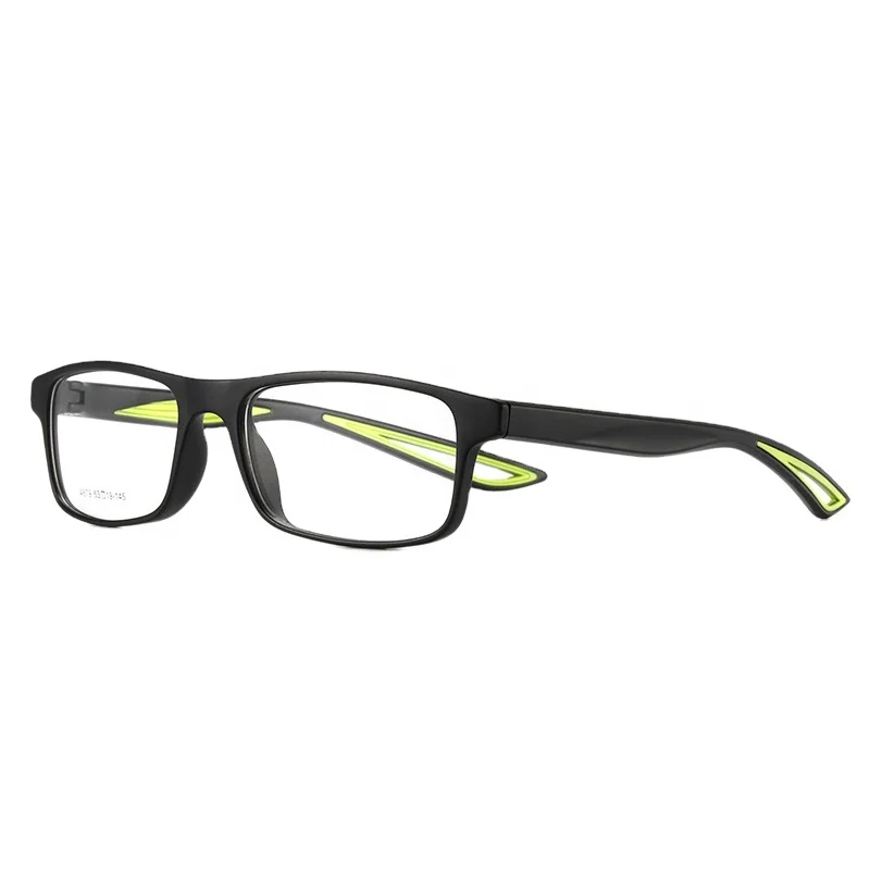 

Men Optical Glasses Frame TR90 Sports Style Prescription Eyeglasses Square Full Rim Clear Eyewear Spectacle, 6 colors