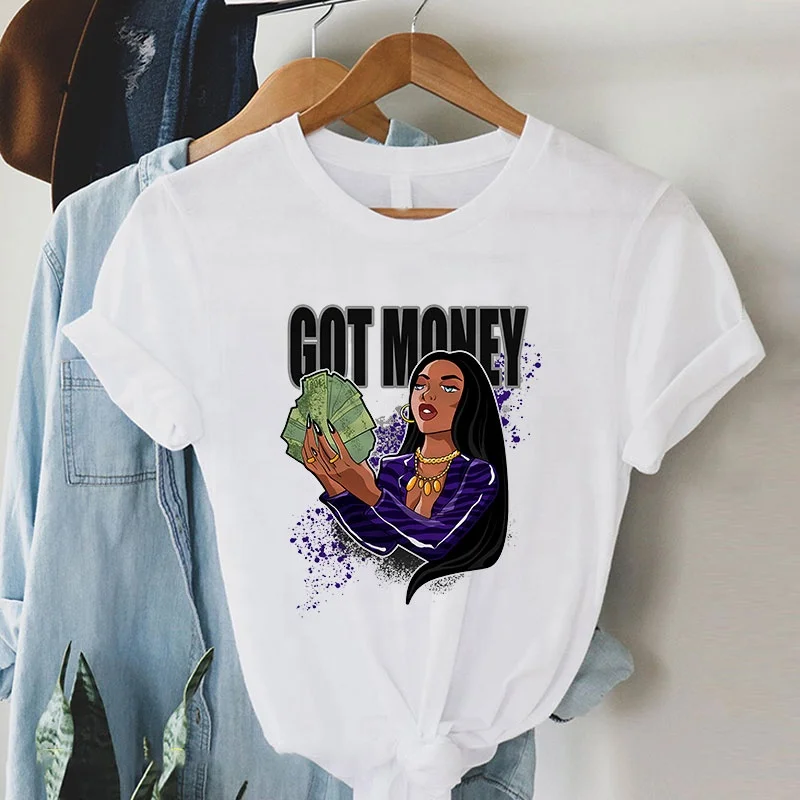 

Wholesale T-Shirt New Got Money Custom Logo Fashion Casual Oversized Cool Graphic T Shirt Summer Women Clothing