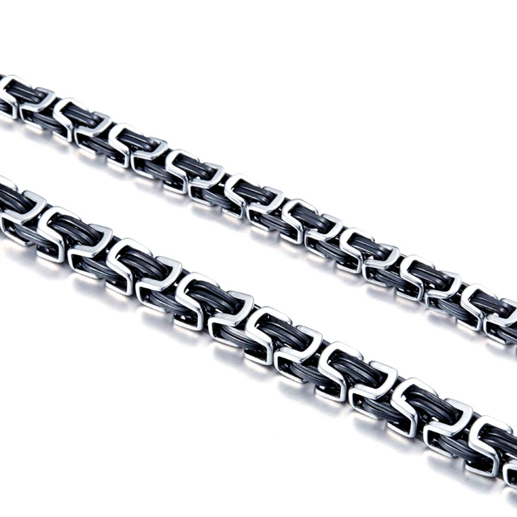 

Steel Soldier Fashion Titanium Steel Wholesale Stereo Square Link Chain