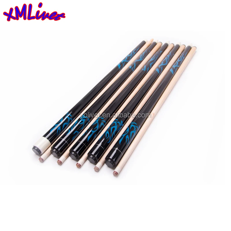 Xmlivet Blue Maple Wood Carom Cues 13mm Billiards Pool Carom Cue Sticks In 12 Center Wood Joint 