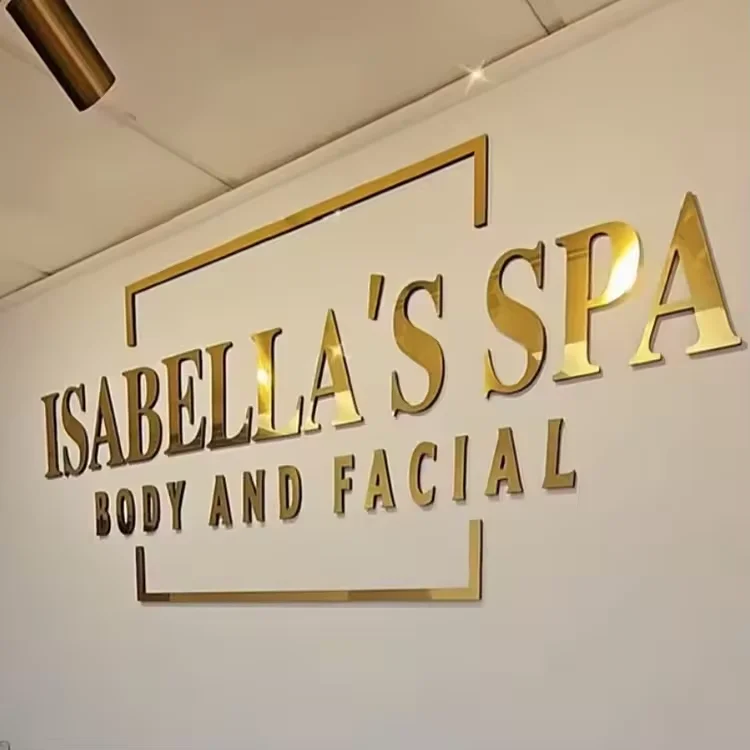 Outdoor Signage Costom 3D Gold Mirror Stainless Steel Letters Decorative Metal Letter Sign Indoor Business Sign Building
