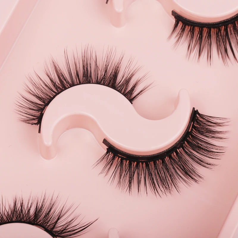 

wholesale magnetic lashes 6 pairs 3d magnetic lashes reusable magnetic lashes magnetic eyelashes private label packaging, Natural black