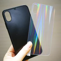 

Tempered Glass Aurora Plating Phone Case For iphone XS Gradient Glass Back Cover