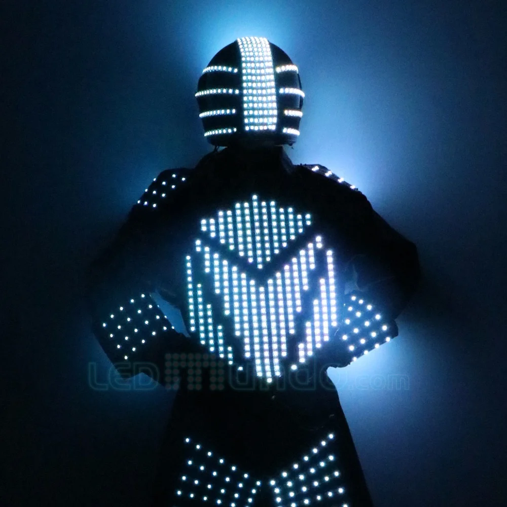 

Free Shipping Programmable Screen Robot LED Stilts Walker Costume Event Kryoman with Battery